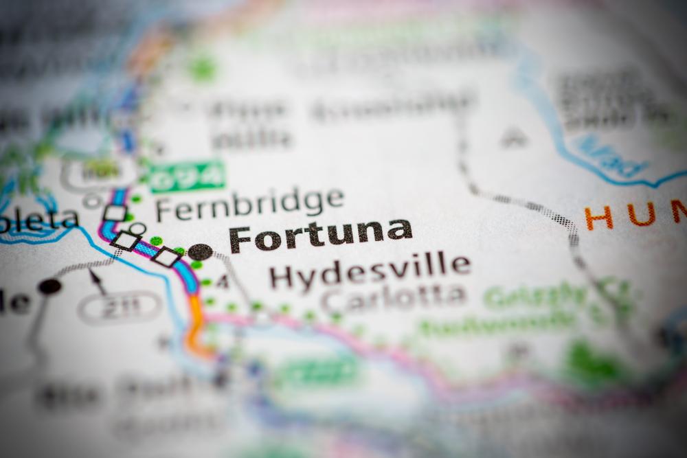 Fortuna, CA Map