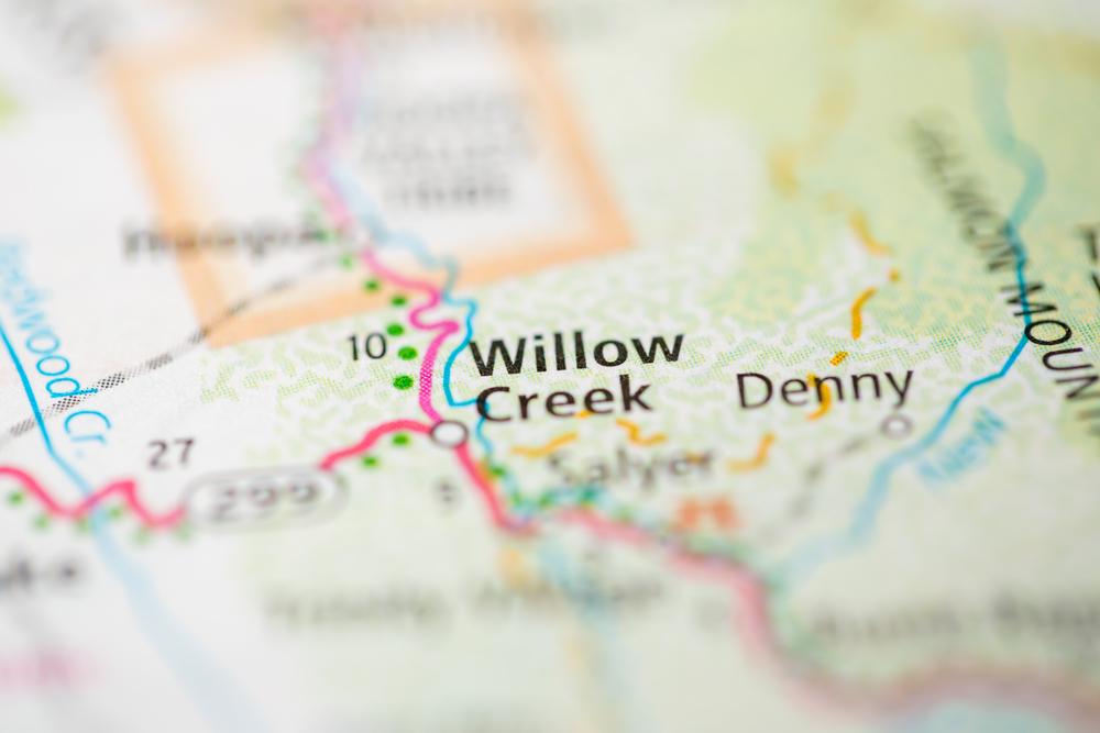 Willow Creek, CA Map